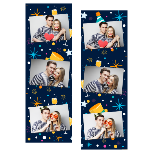 Przyjęcie sylwestrowe + Fajerwerki, gwiazdy + 101 brak ramki Przyjęcie sylwestrowe + Fajerwerki, gwiazdy + 101 brak ramki