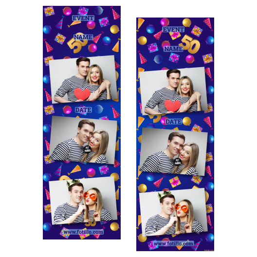 Pięćdziesiątka + balony i prezenty + 103 brak ramki z tekstem Pięćdziesiątka + balony i prezenty + 103 brak ramki z tekstem