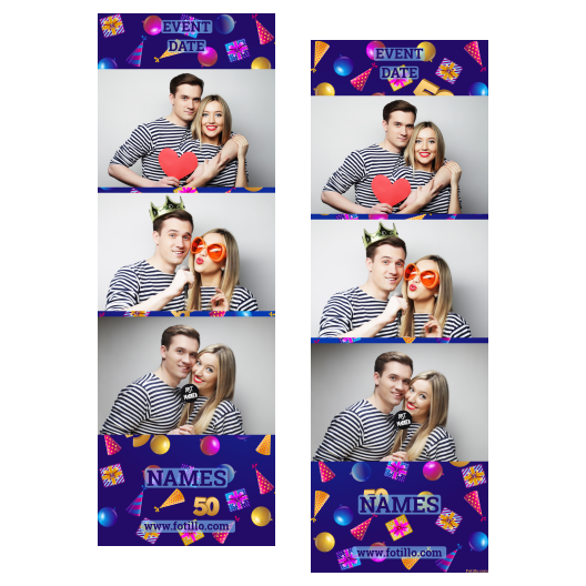 Pięćdziesiątka + balony i prezenty + 104 brak ramki z tekstem Pięćdziesiątka + balony i prezenty + 104 brak ramki z tekstem