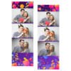 Template 104 consisting of 3 photos – Birthday Party + ribbons - Thumbnail Image 1