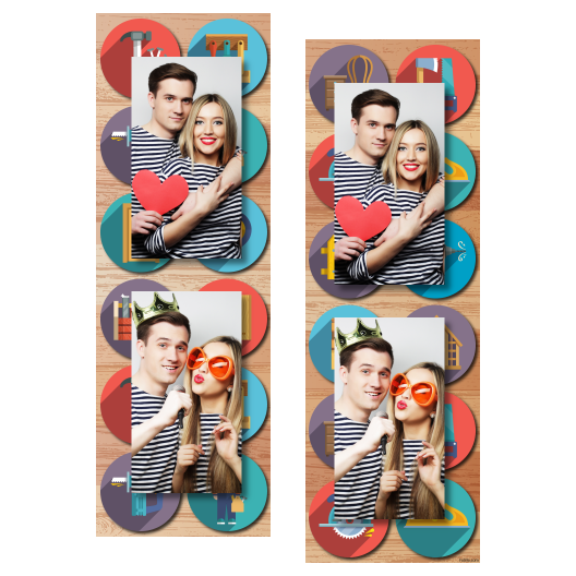 Carpenter's Day + collage + 106 no frame