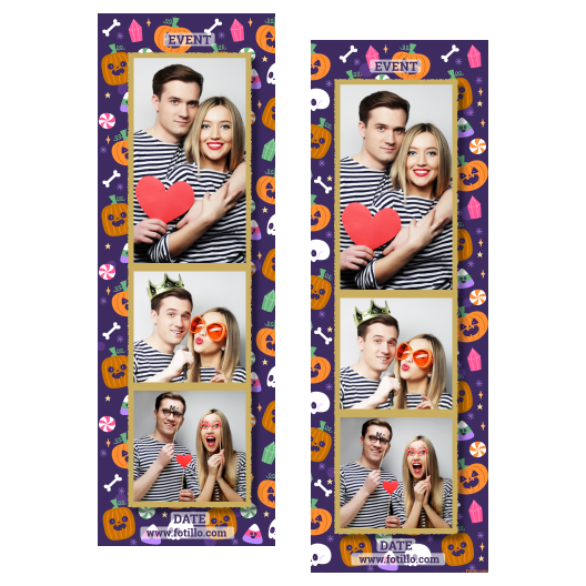 Halloweenowa dynia + kolaż + 107 złoty z tekstem