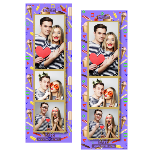 Dzień Lodów + kolaż + 107 złoty z tekstem