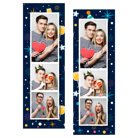 Przyjęcie sylwestrowe + Fajerwerki, gwiazdy + 107 biały Przyjęcie sylwestrowe + Fajerwerki, gwiazdy + 107 biały