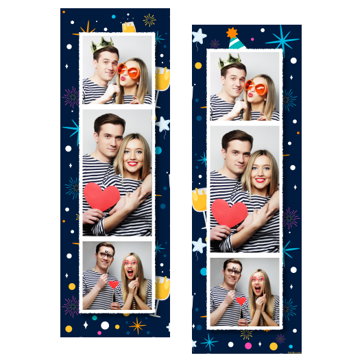 Przyjęcie sylwestrowe + Fajerwerki, gwiazdy + 108 biały Przyjęcie sylwestrowe + Fajerwerki, gwiazdy + 108 biały