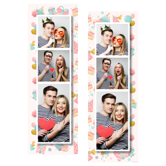 Birthday Party + collage + 109 white
