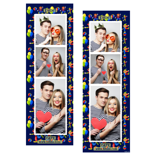 Dzień Klauna + Balony, kulki + 109 biały z tekstem Dzień Klauna + Balony, kulki + 109 biały z tekstem