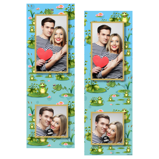 Frog Day + water lilies + 110 gold Frog Day + water lilies + 110 gold