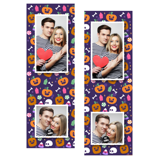 Halloweenowa dynia + kolaż + 110 biały Halloweenowa dynia + kolaż + 110 biały