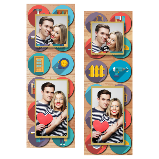 Carpenter's Day + collage + 111 gold