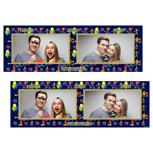 Dzień Klauna + Balony, kulki + 201 złoty z tekstem Dzień Klauna + Balony, kulki + 201 złoty z tekstem