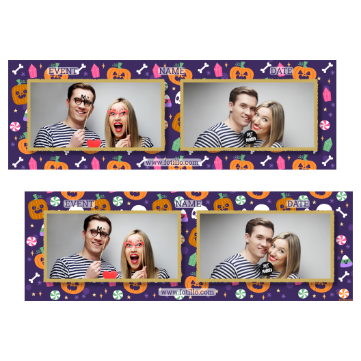 Halloweenowa dynia + kolaż + 201 złoty z tekstem