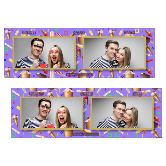 Dzień Lodów + kolaż + 201 złoty z tekstem Dzień Lodów + kolaż + 201 złoty z tekstem