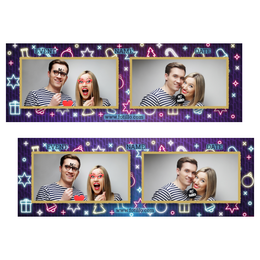 Przyjęcie sylwestrowe + Prezenty, dzwonki, choinka + 201 złoty z tekstem