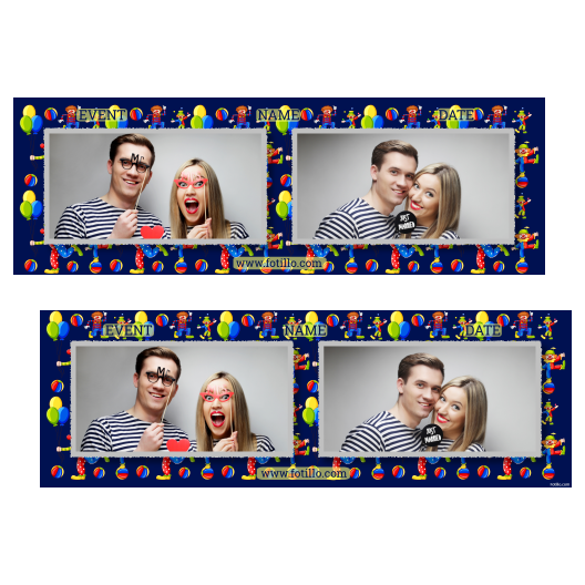 Dzień Klauna + Balony, kulki + 201 z tekstem Dzień Klauna + Balony, kulki + 201 z tekstem