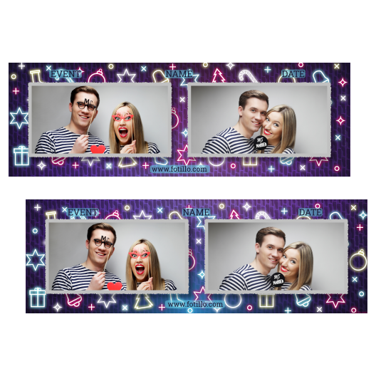 Przyjęcie sylwestrowe + Prezenty, dzwonki, choinka + 201  z tekstem