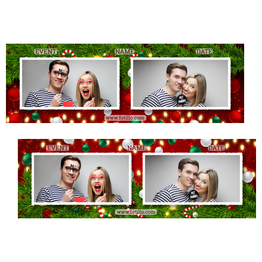 Ozdoby świąteczne + kwiaty i bombki + 201 biały z tekstem