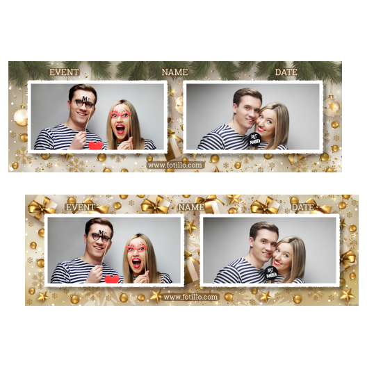 Prezenty świąteczne + bombki + 201 biały z tekstem Prezenty świąteczne + bombki + 201 biały z tekstem