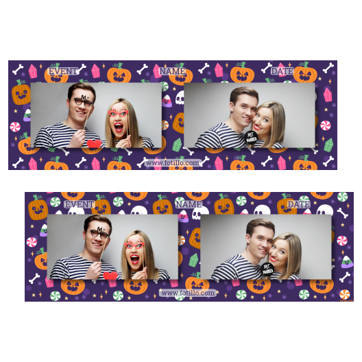 Halloweenowa dynia + kolaż + 201 brak ramki z tekstem