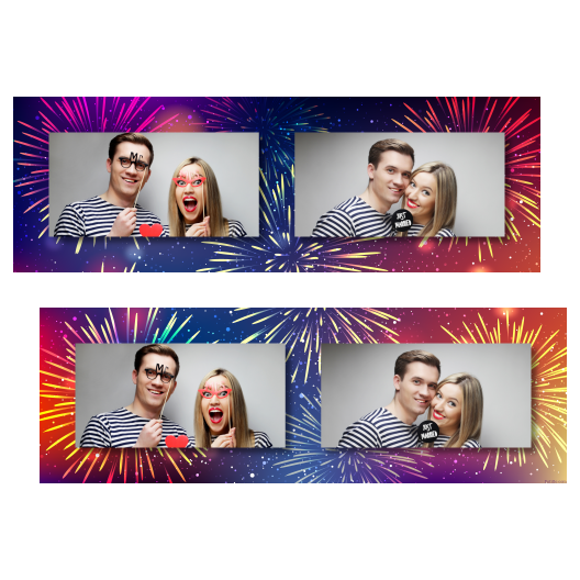 Tło sylwestrowe + fajerwerki + 201 brak ramki