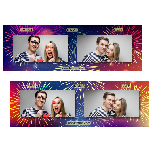 Tło sylwestrowe + fajerwerki + 201 brak ramki z tekstem