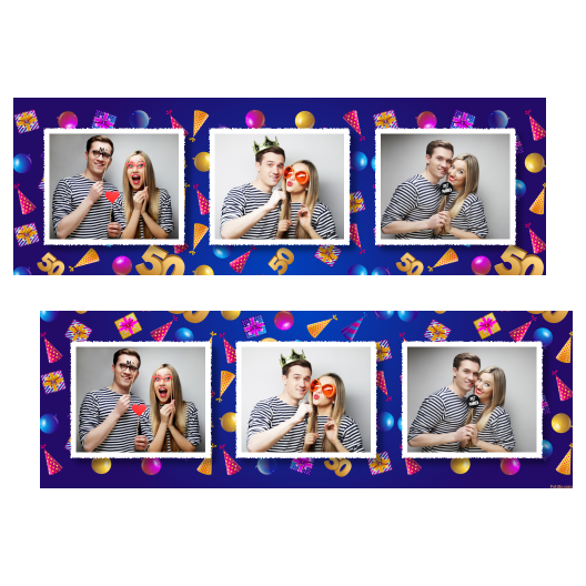 Pięćdziesiątka + balony i prezenty + 202 biały Pięćdziesiątka + balony i prezenty + 202 biały