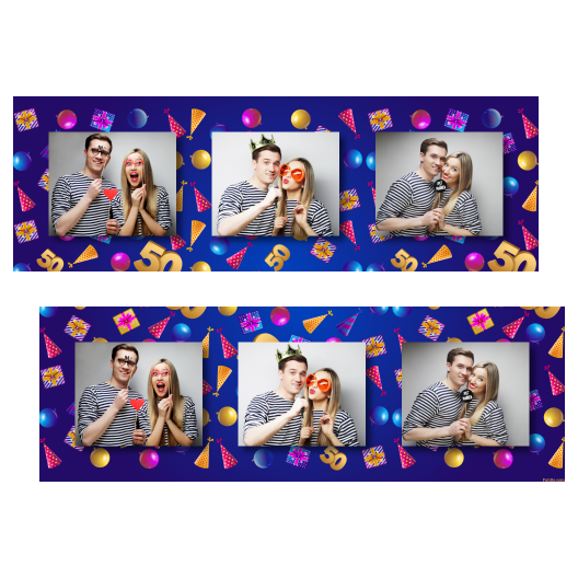 Pięćdziesiątka + balony i prezenty + 202 brak ramki Pięćdziesiątka + balony i prezenty + 202 brak ramki