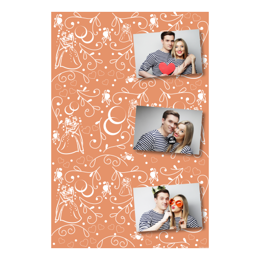 Wedding Photo + hearts + 301 no frame