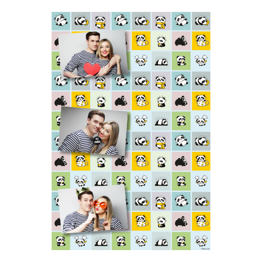 Panda's Day + collage + 302 no frame