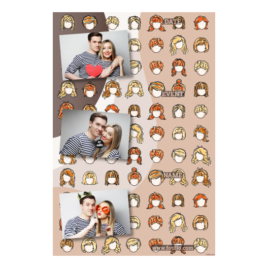 Ddzień peruki 302 brak ramki z podpisem Ddzień peruki 302 brak ramki z podpisem