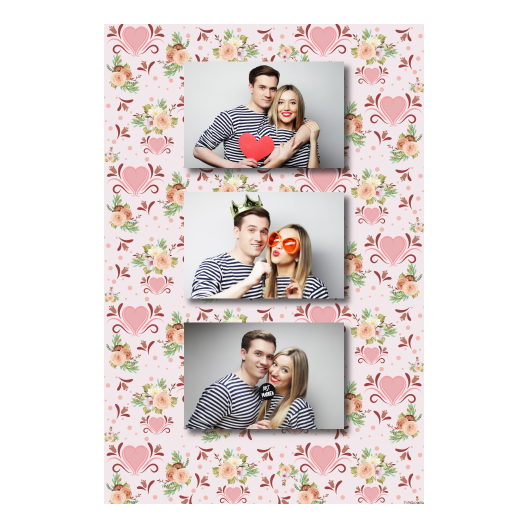 Wesele + kwiaty i serca + 306 brak ramki