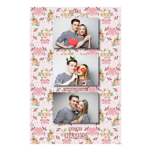 Wesele + kwiaty i serca + 306 brak ramki z tekstem