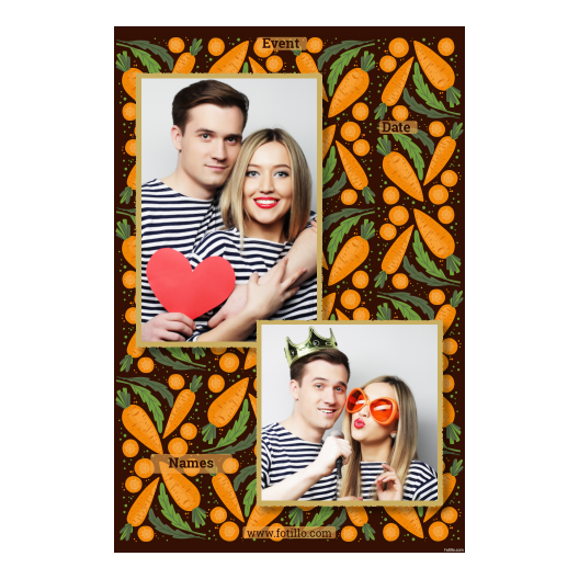 Dzień Marchewki + warzywa + 307 złoty z tekstem Dzień Marchewki + warzywa + 307 złoty z tekstem