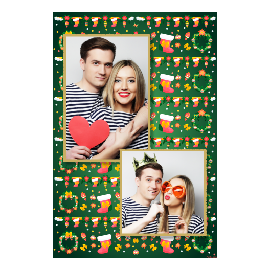 Boże Narodzenie + kwiaty i bombki + 307 złoty Boże Narodzenie + kwiaty i bombki + 307 złoty