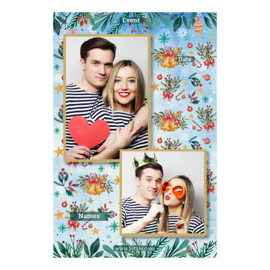 Dzwoneczki świąteczne + dekoracje + 307 złoty z tekstem Dzwoneczki świąteczne + dekoracje + 307 złoty z tekstem