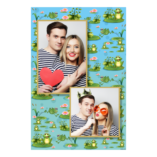 Frog Day + water lilies + 307 gold Frog Day + water lilies + 307 gold