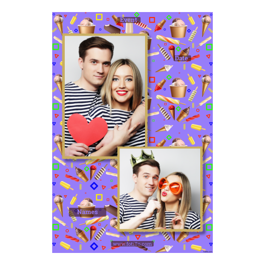 Dzień Lodów + kolaż + 307 złoty z tekstem Dzień Lodów + kolaż + 307 złoty z tekstem