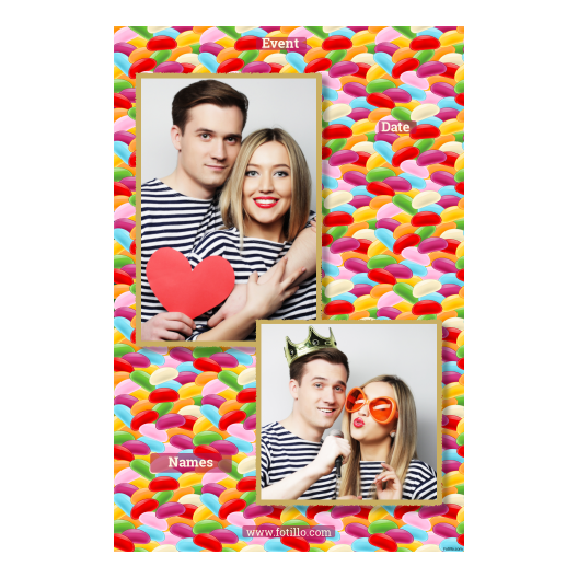 Dzień Żelków + słodycze + 307 złoty z tekstem Dzień Żelków + słodycze + 307 złoty z tekstem