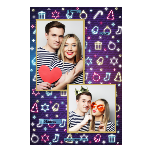 Przyjęcie sylwestrowe + Prezenty, dzwonki, choinka + 307 złoty z tekstem Przyjęcie sylwestrowe + Prezenty, dzwonki, choinka + 307 złoty z tekstem