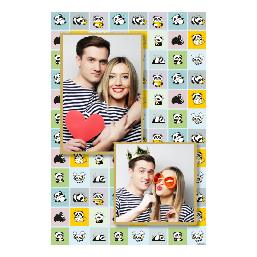 Panda's Day + collage + 307 gold Panda's Day + collage + 307 gold