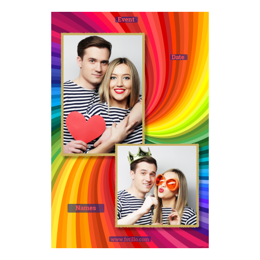 Dzień Tęczy + zabarwienie + 307 złoty z tekstem Dzień Tęczy + zabarwienie + 307 złoty z tekstem