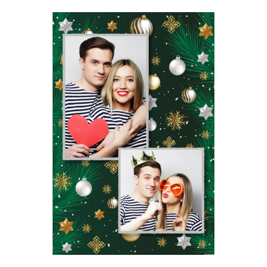 Bożonarodzeniowe gwiazdy + bombki, model 307 Bożonarodzeniowe gwiazdy + bombki, model 307