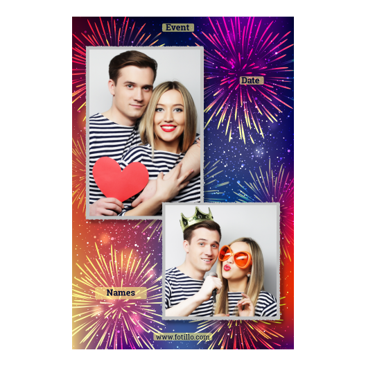 Tło sylwestrowe + fajerwerki + 307 z tekstem Tło sylwestrowe + fajerwerki + 307 z tekstem