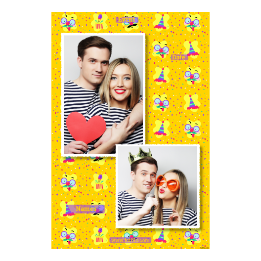 Prima Aprilis + okulary + 307 biały z tekstem Prima Aprilis + okulary + 307 biały z tekstem