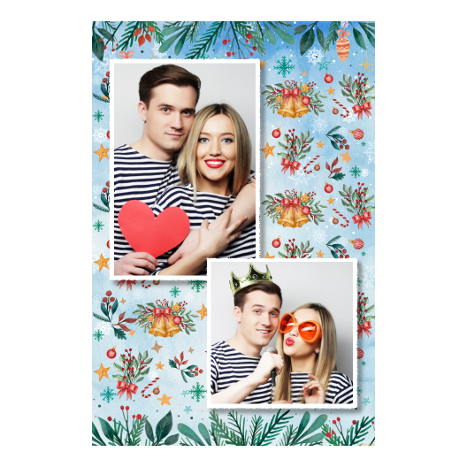 Dzwoneczki świąteczne + dekoracje + 307 biały Dzwoneczki świąteczne + dekoracje + 307 biały