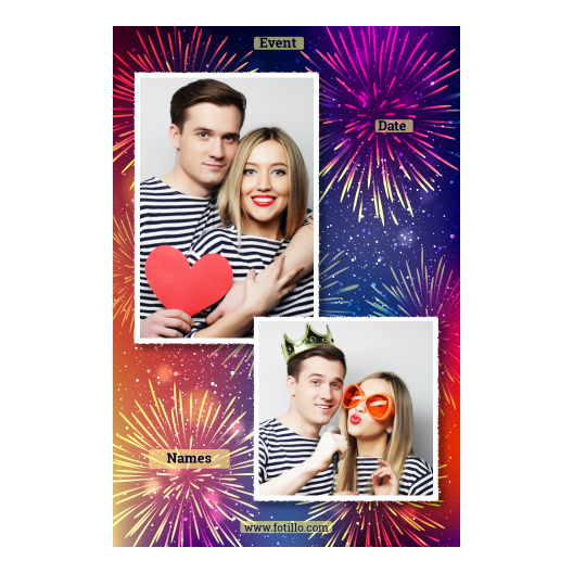 Tło sylwestrowe + fajerwerki + 307 biały z tekstem Tło sylwestrowe + fajerwerki + 307 biały z tekstem