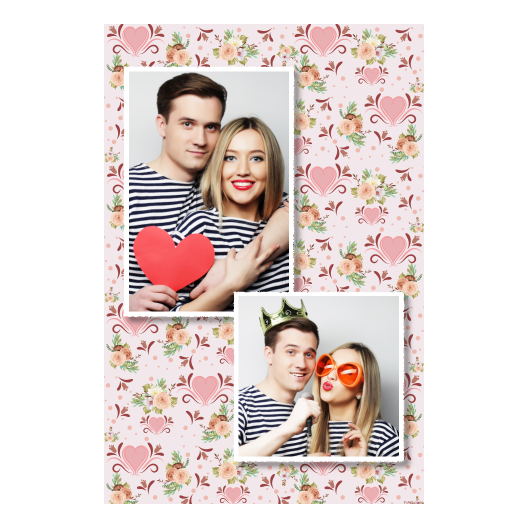 Wesele + kwiaty i serca + 307 biały Wesele + kwiaty i serca + 307 biały