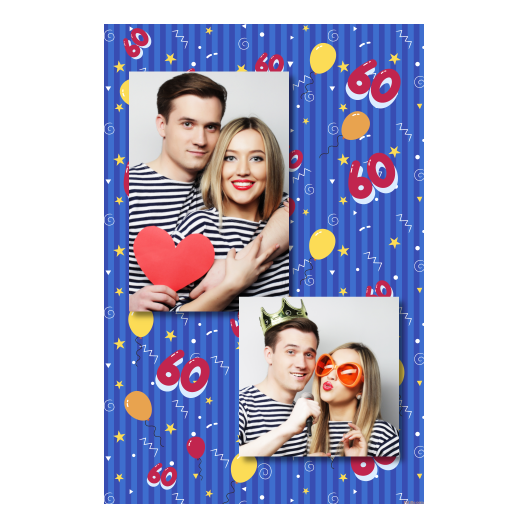 Sześćdziesiątka + balony + 307 brak ramki Sześćdziesiątka + balony + 307 brak ramki