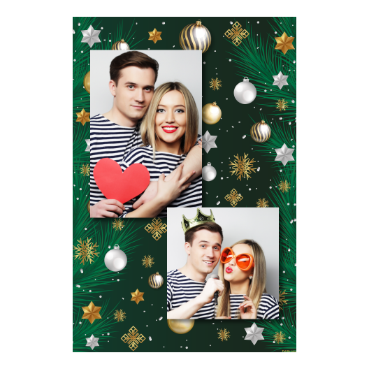 Bożonarodzeniowe gwiazdy + bombki, model 307 brak ramki Bożonarodzeniowe gwiazdy + bombki, model 307 brak ramki