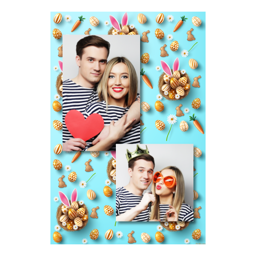 Easter Bunny + easter eggs + 307 no frame Easter Bunny + easter eggs + 307 no frame